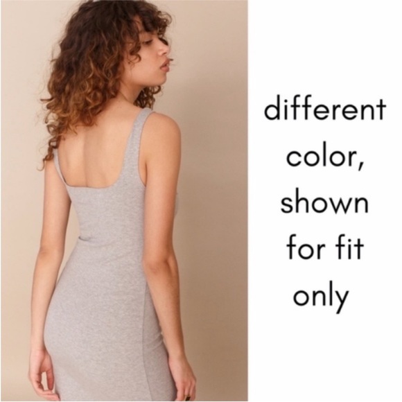 NEW Reformation Braun Dress Black Medium - Picture 10 of 15